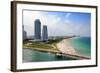 Aerial View of South Miami Beach-Gino Santa Maria-Framed Photographic Print