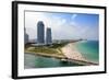 Aerial View of South Miami Beach-Gino Santa Maria-Framed Photographic Print