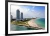 Aerial View of South Miami Beach-Gino Santa Maria-Framed Photographic Print