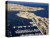 Aerial View of St. Angelo Fort in Vittoriosa in Front of Valletta, Malta, Mediterranean-Tondini Nico-Stretched Canvas