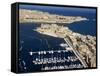 Aerial View of St. Angelo Fort in Vittoriosa in Front of Valletta, Malta, Mediterranean-Tondini Nico-Framed Stretched Canvas