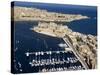 Aerial View of St. Angelo Fort in Vittoriosa in Front of Valletta, Malta, Mediterranean-Tondini Nico-Stretched Canvas