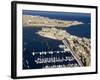 Aerial View of St. Angelo Fort in Vittoriosa in Front of Valletta, Malta, Mediterranean-Tondini Nico-Framed Photographic Print