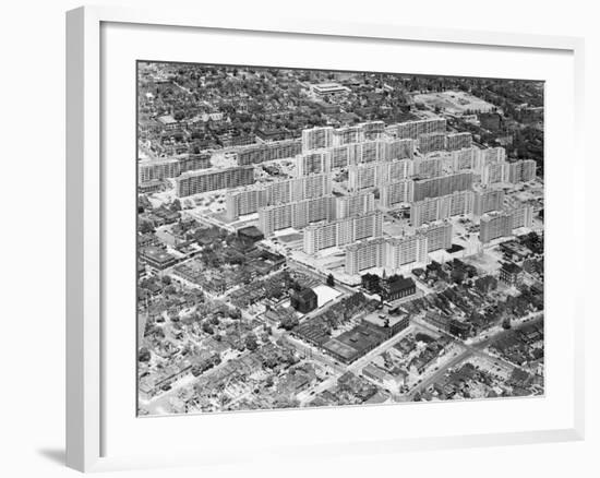 Aerial View of St. Louis Housing Project-null-Framed Photographic Print