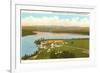 Aerial View of St. Mary's Villa, Clearwater Lake, Wisconsin-null-Framed Premium Giclee Print
