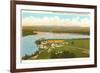 Aerial View of St. Mary's Villa, Clearwater Lake, Wisconsin-null-Framed Art Print