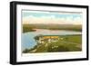 Aerial View of St. Mary's Villa, Clearwater Lake, Wisconsin-null-Framed Art Print