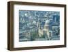 Aerial view of St. Paul's Cathedral and neighbouring buildings, London, England-Frank Fell-Framed Photographic Print