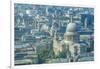 Aerial view of St. Paul's Cathedral and neighbouring buildings, London, England-Frank Fell-Framed Photographic Print