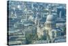 Aerial view of St. Paul's Cathedral and neighbouring buildings, London, England-Frank Fell-Stretched Canvas