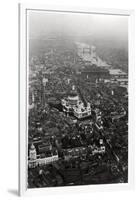 Aerial View of St Paul's Cathedral, London, from a Zeppelin, 1931-null-Framed Giclee Print
