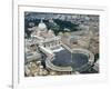 Aerial view of St. Peter's Basilica and its square in the Vatican. 1656-1667-Giovanni Lorenzo Bernini-Framed Giclee Print