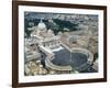 Aerial view of St. Peter's Basilica and its square in the Vatican. 1656-1667-Giovanni Lorenzo Bernini-Framed Giclee Print