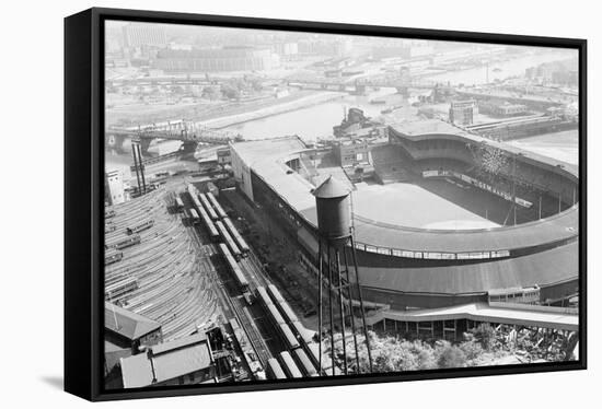 Aerial View of Stadiums-null-Framed Stretched Canvas