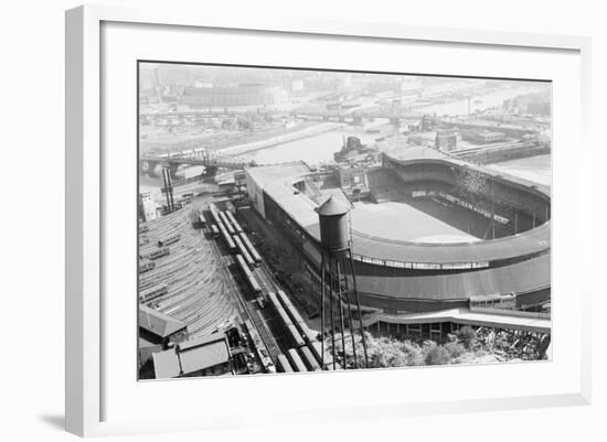 Aerial View of Stadiums-null-Framed Photographic Print