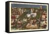 Aerial View of State Capitol, Madison, Wisconsin-null-Framed Stretched Canvas