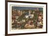Aerial View of State Capitol, Madison, Wisconsin-null-Framed Premium Giclee Print