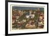 Aerial View of State Capitol, Madison, Wisconsin-null-Framed Premium Giclee Print