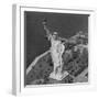 Aerial View of Statue of Liberty from Helicopter-null-Framed Photographic Print