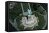 Aerial View of Statue of Liberty-null-Framed Stretched Canvas