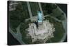 Aerial View of Statue of Liberty-null-Stretched Canvas