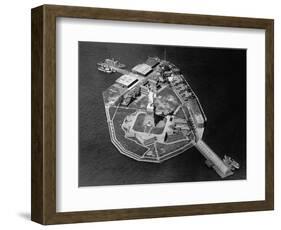 Aerial View of Statue of Liberty-null-Framed Photographic Print