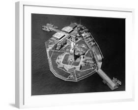 Aerial View of Statue of Liberty-null-Framed Photographic Print