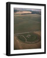 Aerial View of Stonehenge, Unesco World Heritage Site, Salisbury Plain, Wiltshire, England-Adam Woolfitt-Framed Photographic Print