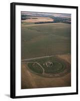 Aerial View of Stonehenge, Unesco World Heritage Site, Salisbury Plain, Wiltshire, England-Adam Woolfitt-Framed Photographic Print