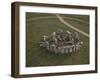 Aerial View of Stonehenge, Unesco World Heritage Site, Salisbury Plain, Wiltshire, England-Adam Woolfitt-Framed Photographic Print