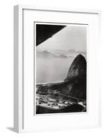 Aerial View of Sugarloaf Mountain, Rio De Janeiro, Brazil, from a Zeppelin, 1930-null-Framed Giclee Print