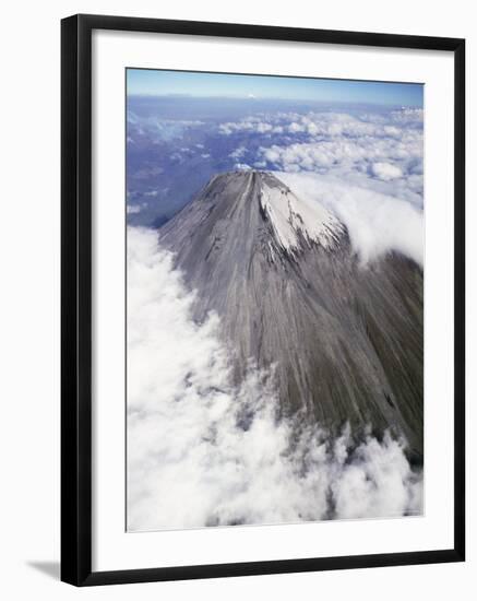 Aerial View of Summit Cone of Sangay, Dormant Volcano, Ecuador-Doug Allan-Framed Photographic Print