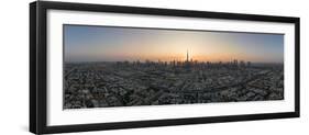 Aerial view of sunrise over Dubai, United Arab Emirates, Middle East-Ben Pipe-Framed Photographic Print