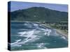 Aerial View of Surf Beach at Pauanui on East Coast, South Auckland, New Zealand-Robert Francis-Stretched Canvas