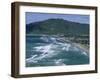 Aerial View of Surf Beach at Pauanui on East Coast, South Auckland, New Zealand-Robert Francis-Framed Photographic Print