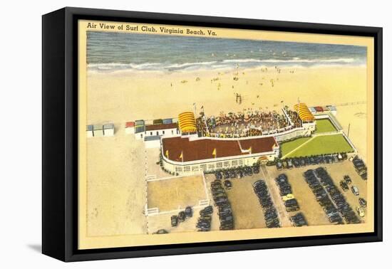 Aerial View of Surf Club, Virginia Beach, Virginia-null-Framed Stretched Canvas