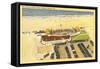 Aerial View of Surf Club, Virginia Beach, Virginia-null-Framed Stretched Canvas