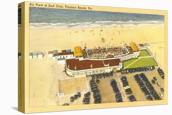 Aerial View of Surf Club, Virginia Beach, Virginia-null-Stretched Canvas