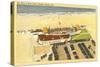 Aerial View of Surf Club, Virginia Beach, Virginia-null-Stretched Canvas