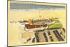 Aerial View of Surf Club, Virginia Beach, Virginia-null-Mounted Art Print