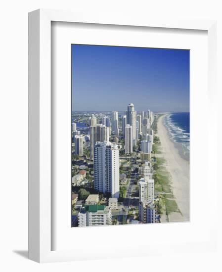 Aerial View of Surfers Paradise, the Gold Coast, Queensland, Australia-Adina Tovy-Framed Photographic Print