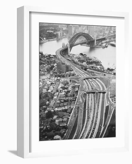 Aerial View of Sydney Harbor-null-Framed Photographic Print