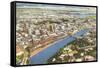 Aerial View of Tampa, Florida-null-Framed Stretched Canvas