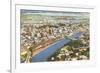 Aerial View of Tampa, Florida-null-Framed Premium Giclee Print
