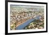 Aerial View of Tampa, Florida-null-Framed Premium Giclee Print