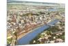 Aerial View of Tampa, Florida-null-Mounted Premium Giclee Print