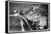 Aerial View of Tangier, Morocco, from a Zeppelin, 1930-null-Framed Stretched Canvas