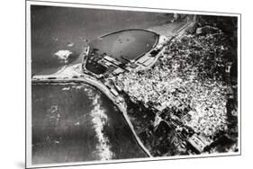 Aerial View of Tangier, Morocco, from a Zeppelin, 1930-null-Mounted Giclee Print
