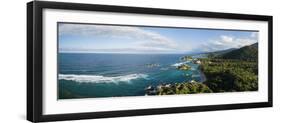 Aerial view of Tayrona National Park, Magdalena Department, Caribbean, Colombia-Panoramic Images-Framed Photographic Print