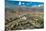 Aerial view of Tehran facing North towards the Alborz Mountains, Tehran, Iran, Middle East-James Strachan-Mounted Photographic Print